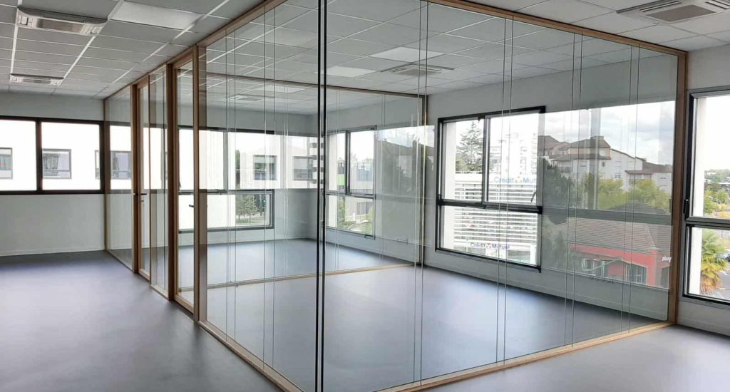 cloison modulaire vitrée Pau